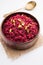 Beetroot halwaÂ or Halva is an Indian desserts tastes great when served chilled